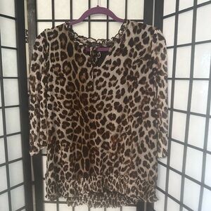 Leopard Print Women's Top